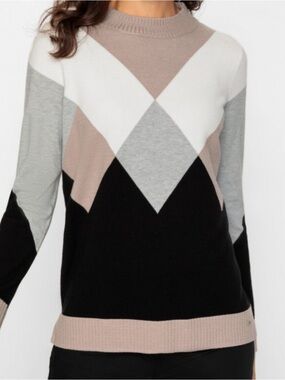 Olsen Diamond Colorblock Sweater